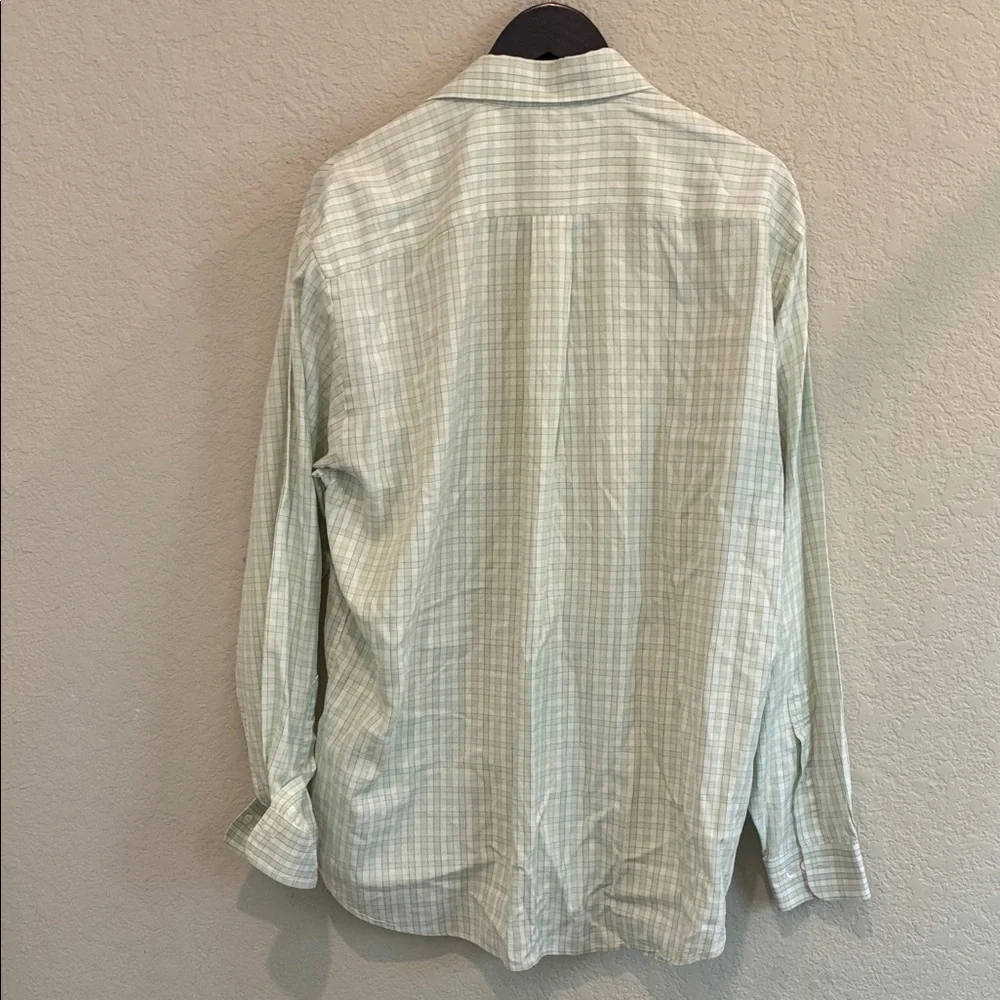 Paul & Shark Light Green Plaid Long-Sleeve Button-Down Shirt